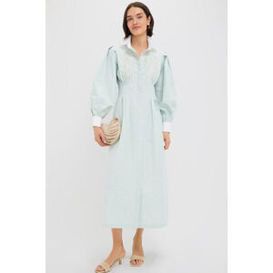 TUCKERNUCK Green and White Embellished Stripe Corinne Dress Size XXS NWT